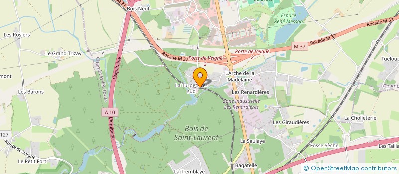 localisation de l'entreprise MONSIEUR TONY EVENO  CHAMBRAY-LES-TOURS