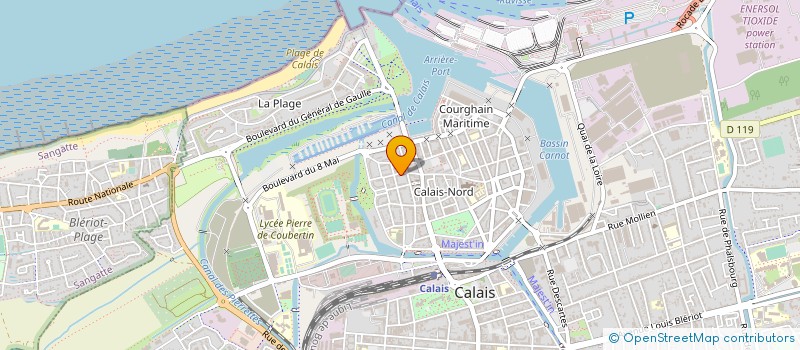 localisation de l'entreprise MONSIEUR TONY EVRARD  CALAIS