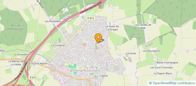 localisation de l'entreprise MONSIEUR TONY FABRE à THORIGNE-FOUILLARD