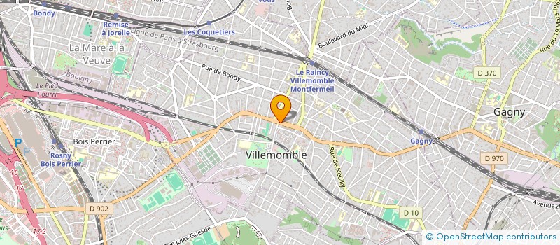 localisation de l'entreprise MONSIEUR TONY FAUCONNIER  VILLEMOMBLE