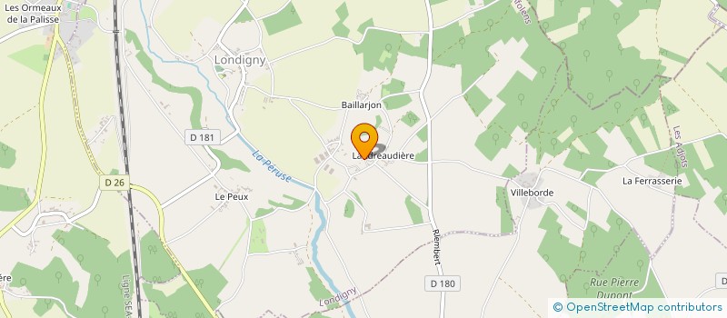 localisation de l'entreprise MONSIEUR TONY FAZILLEAU à LONDIGNY