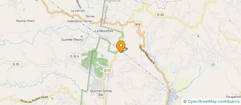 localisation de l'entreprise MONSIEUR TONY FERNAND BOUVIL  RIVIERE-PILOTE