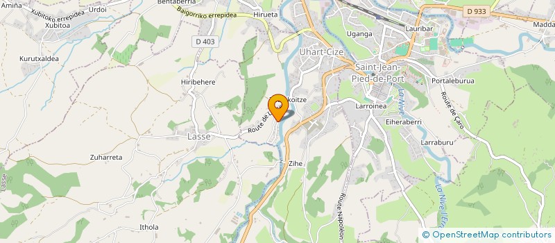 localisation de l'entreprise MONSIEUR TONY FERREIRA VINHAIS  UHART-CIZE