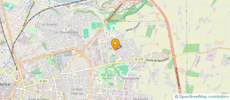 localisation de l'entreprise MONSIEUR TONY FLEURY  VALENCE