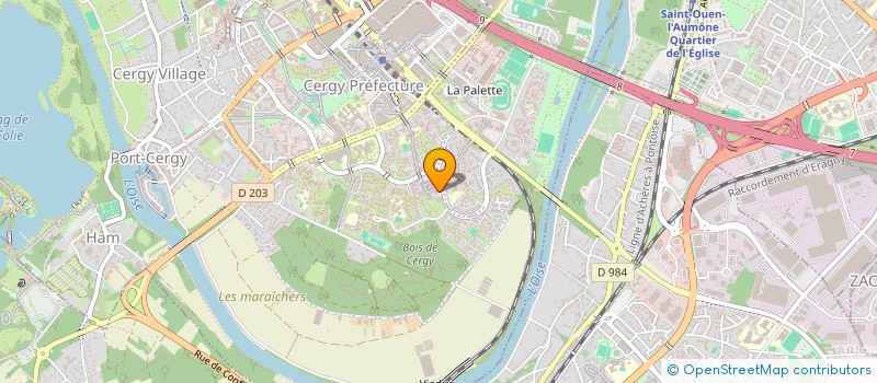 localisation de l'entreprise MONSIEUR TONY FRANCOIS  CERGY