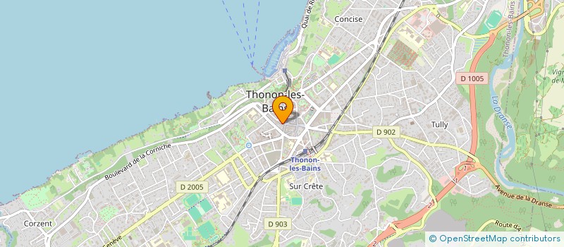 localisation de l'entreprise MONSIEUR TONY FRANCOIS à THONON-LES-BAINS