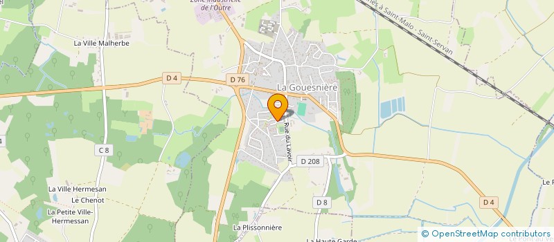 localisation de l'entreprise MONSIEUR TONY FRETE  LA GOUESNIERE