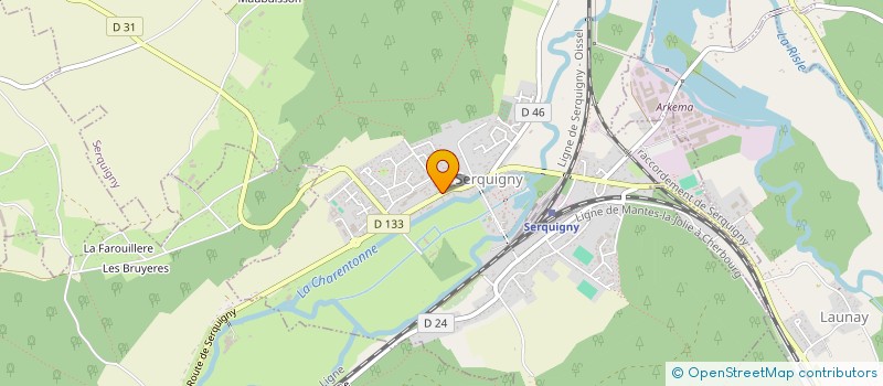 localisation de l'entreprise MONSIEUR TONY GAFFE  SERQUIGNY