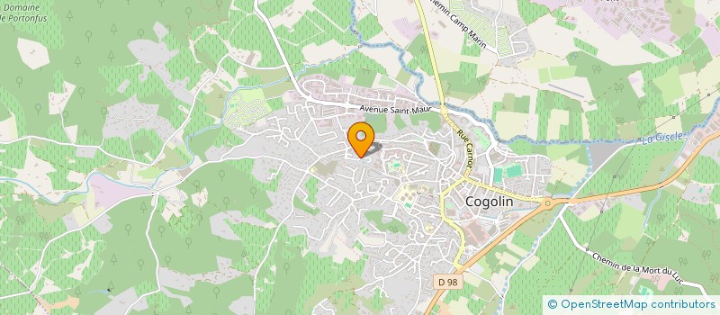 localisation de l'entreprise MONSIEUR TONY GANDON  COGOLIN