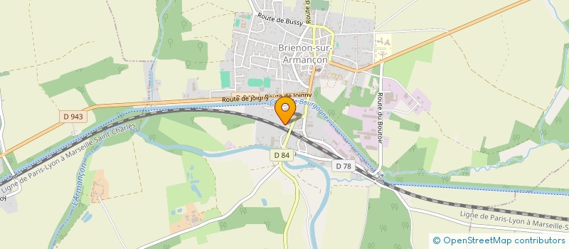 localisation de l'entreprise MONSIEUR TONY GAUDEFROY  BRIENON-SUR-ARMANCON