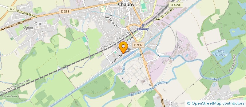 localisation de l'entreprise MONSIEUR TONY GAUTHIER  CHAUNY