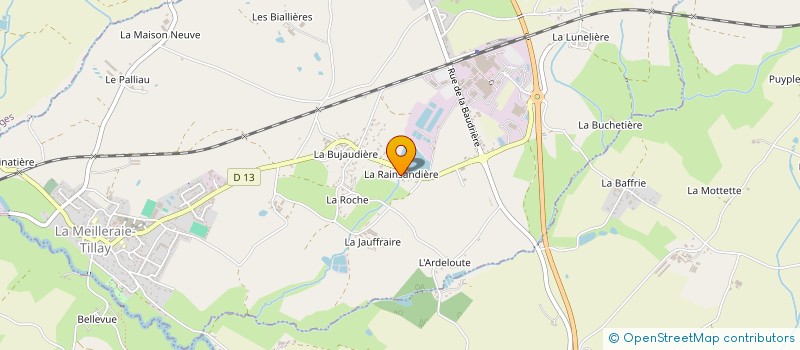 localisation de l'entreprise MONSIEUR TONY GIGAUD  LA MEILLERAIE-TILLAY