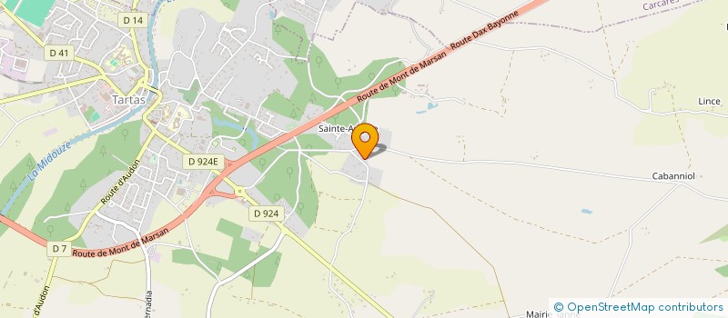 localisation de l'entreprise MONSIEUR TONY GIMENEZ  CARCEN-PONSON