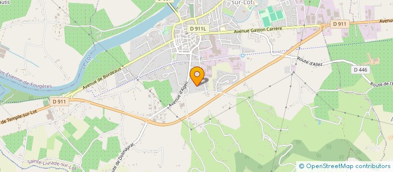 localisation de l'entreprise MONSIEUR TONY GIMENEZ  SAINTE-LIVRADE-SUR-LOT