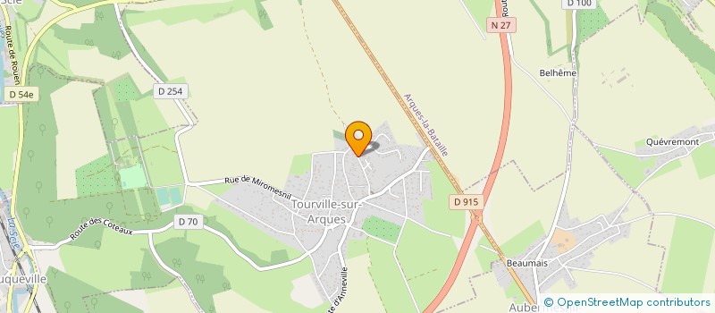 localisation de l'entreprise MONSIEUR TONY GODARD  TOURVILLE-SUR-ARQUES