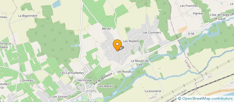 localisation de l'entreprise MONSIEUR TONY GROSSI  CANGEY