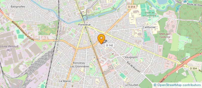 localisation de l'entreprise MONSIEUR TONY GUILLOCHON  LE MANS