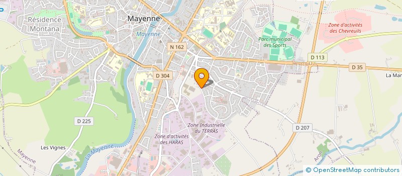 localisation de l'entreprise MONSIEUR TONY GUILLOIS à MAYENNE
