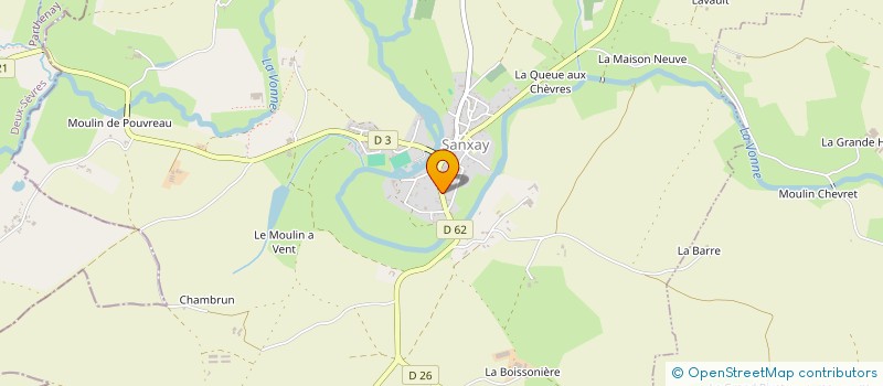 localisation de l'entreprise MONSIEUR TONY GUILLOUARD à SANXAY