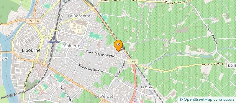 localisation de l'entreprise MONSIEUR TONY HERAUDEAU  LIBOURNE