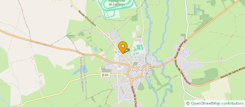 localisation de l'entreprise MONSIEUR TONY HERICHER  LIGNIERES