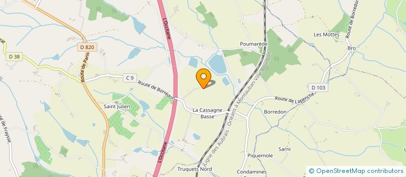 localisation de l'entreprise MONSIEUR TONY IRISSOU  MONTALZAT