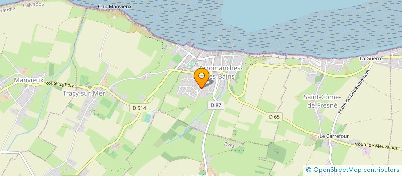 localisation de l'entreprise MONSIEUR TONY JOSROLAND  ARROMANCHES-LES-BAINS