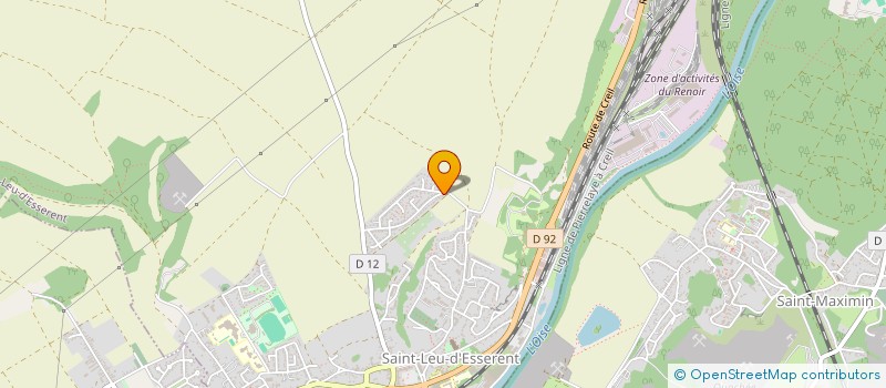 localisation de l'entreprise MONSIEUR TONY JUBERT  SAINT-LEU-D'ESSERENT