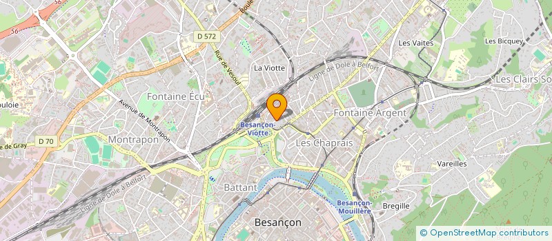 localisation de l'entreprise MONSIEUR TONY JUSTIN  BESANCON