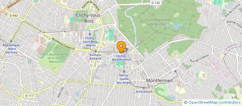 localisation de l'entreprise MONSIEUR TONY KEO  CLICHY-SOUS-BOIS