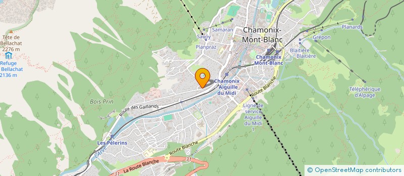 localisation de l'entreprise MONSIEUR TONY LAFOSSE  CHAMONIX-MONT-BLANC