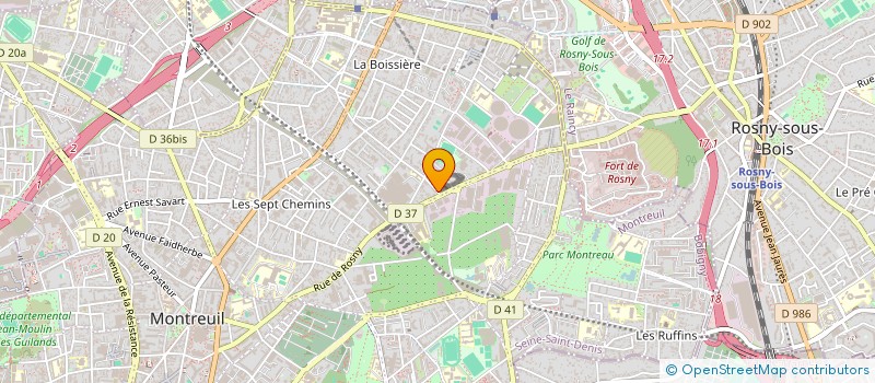 localisation de l'entreprise MONSIEUR TONY LALLENEC à MONTREUIL