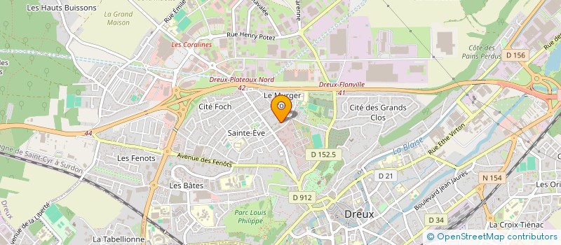 localisation de l'entreprise MONSIEUR TONY LAMY  DREUX