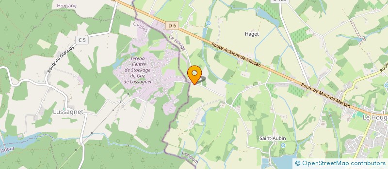 localisation de l'entreprise MONSIEUR TONY LAURET  LE HOUGA