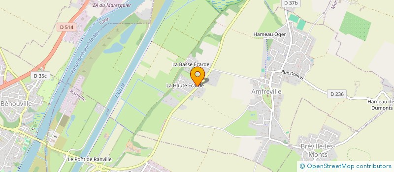 localisation de l'entreprise MONSIEUR TONY LE TERRIER  AMFREVILLE