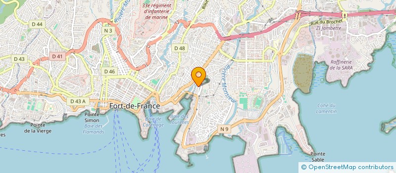 localisation de l'entreprise MONSIEUR TONY LEBEL  FORT-DE-FRANCE