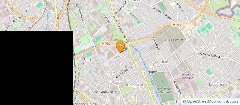 localisation de l'entreprise MONSIEUR TONY LECAILLE  ROUBAIX