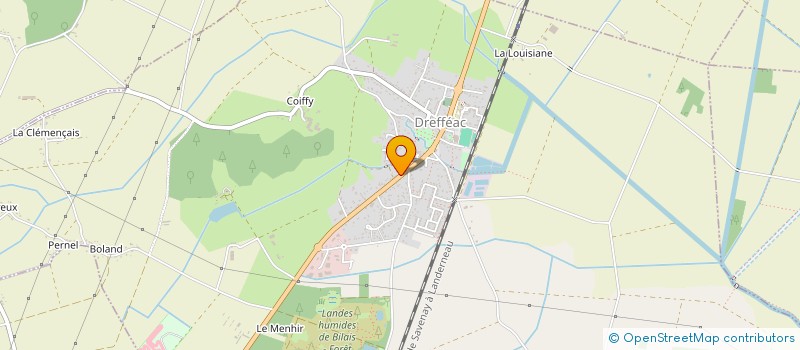 localisation de l'entreprise MONSIEUR TONY LECLAIR  DREFFEAC