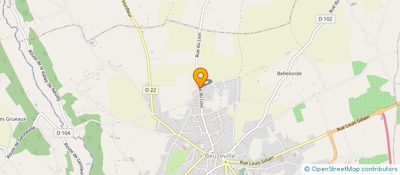 localisation de l'entreprise MONSIEUR TONY LEGER  BEUZEVILLE