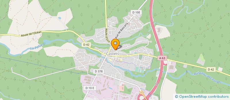 localisation de l'entreprise MONSIEUR TONY LEON  CASTETS