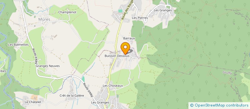 localisation de l'entreprise MONSIEUR TONY LEPAGE  GRUFFY