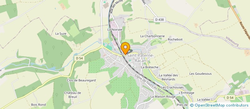 localisation de l'entreprise MONSIEUR TONY LEROY  MONTVAL-SUR-LOIR