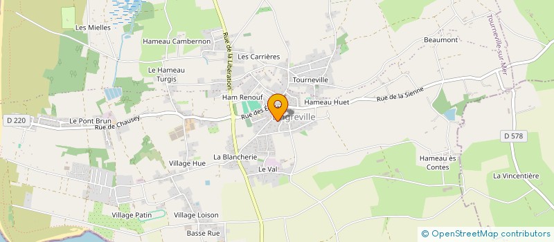 localisation de l'entreprise MONSIEUR TONY LEVEEL  TOURNEVILLE-SUR-MER