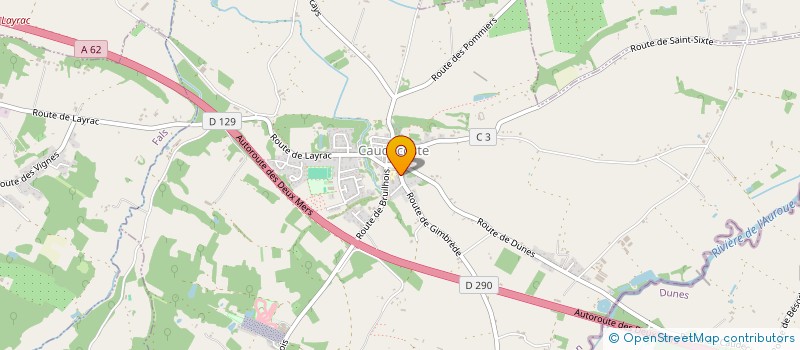 localisation de l'entreprise MONSIEUR TONY LHOUMAUD  CAUDECOSTE