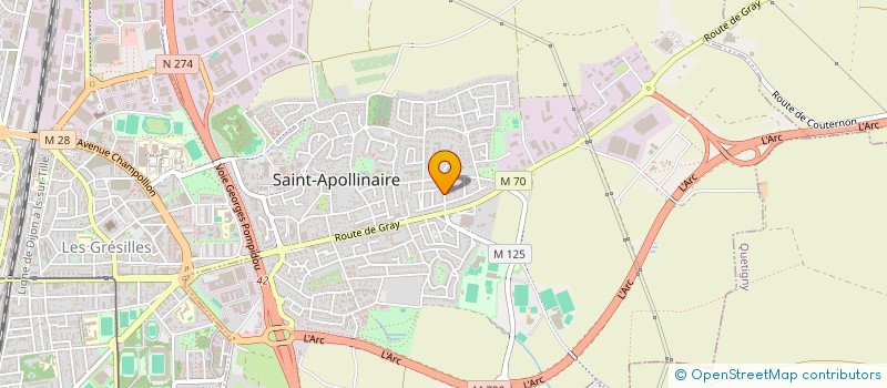 localisation de l'entreprise MONSIEUR TONY LIM à SAINT-APOLLINAIRE
