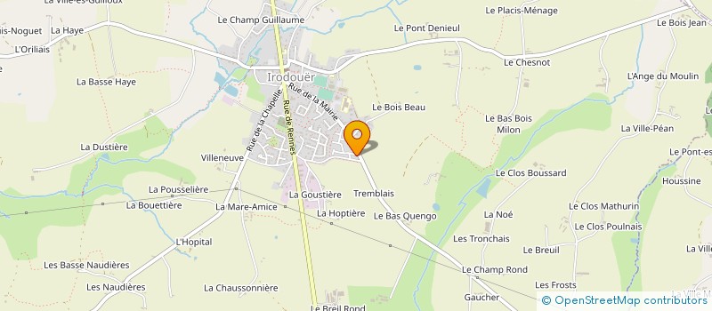 localisation de l'entreprise MONSIEUR TONY LOUIS à IRODOUER