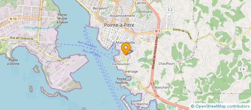 localisation de l'entreprise MONSIEUR TONY LUCILLA à POINTE-A-PITRE
