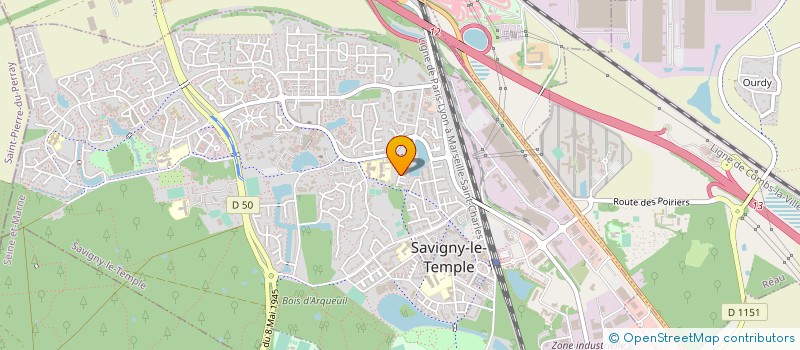 localisation de l'entreprise MONSIEUR TONY MAMBOLE  SAVIGNY-LE-TEMPLE