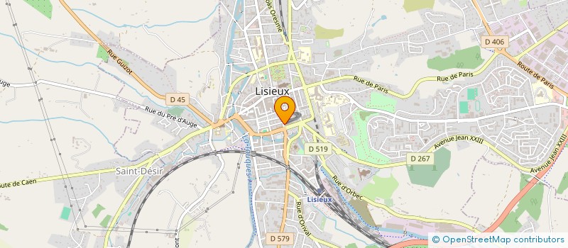 localisation de l'entreprise MONSIEUR TONY MARIE  LISIEUX