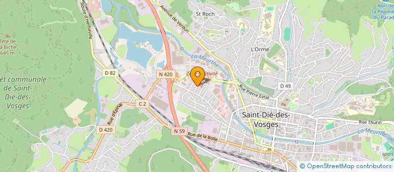 localisation de l'entreprise MONSIEUR TONY MARQUES  SAINT-DIE-DES-VOSGES